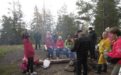 Rokolle retkeiltiin taas kauniissa säässä