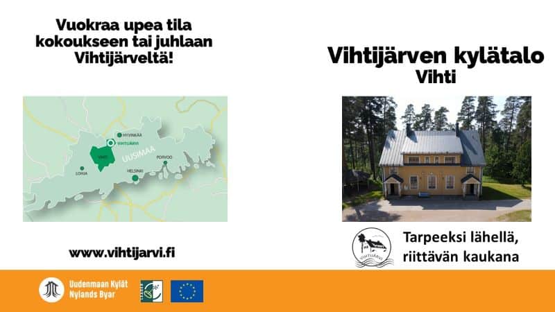 Vihtijärven kylätalo.